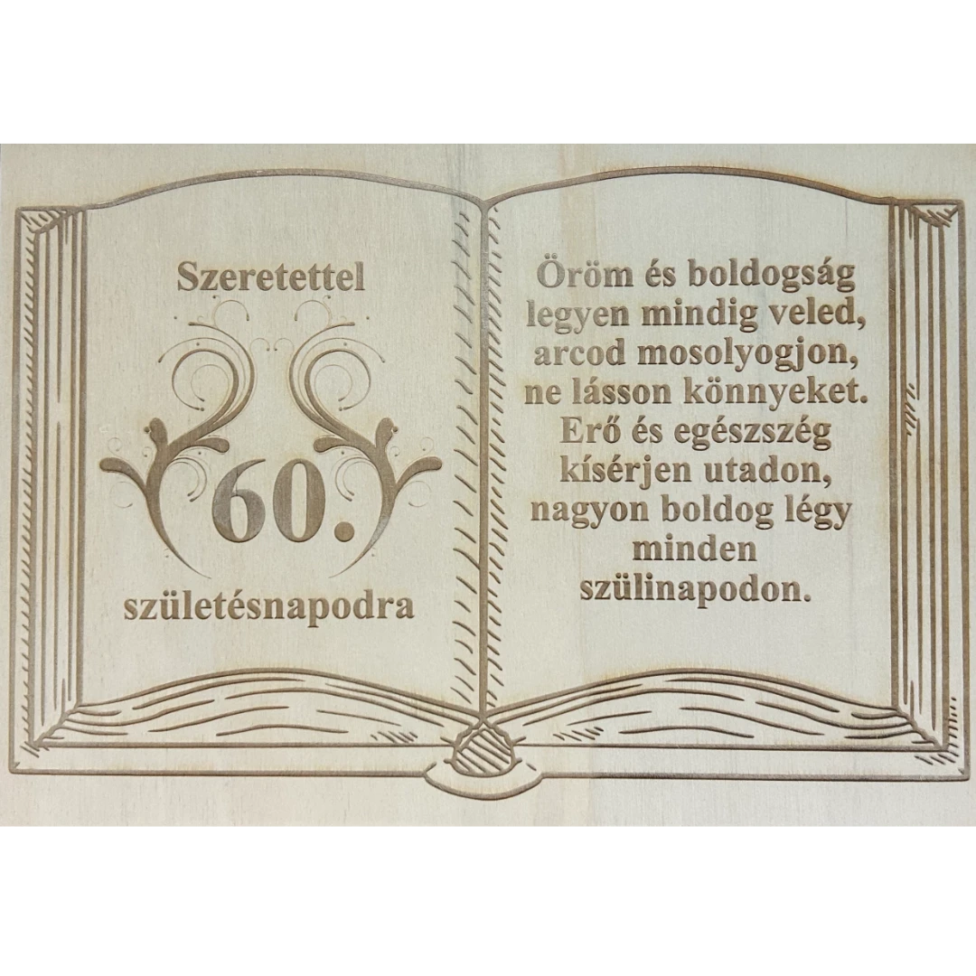 Születésnapi gravírozott lap thumbnail